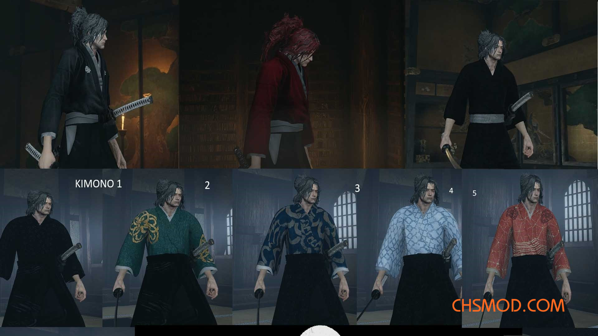 《只狼：影逝二度》日本武士套装MOD