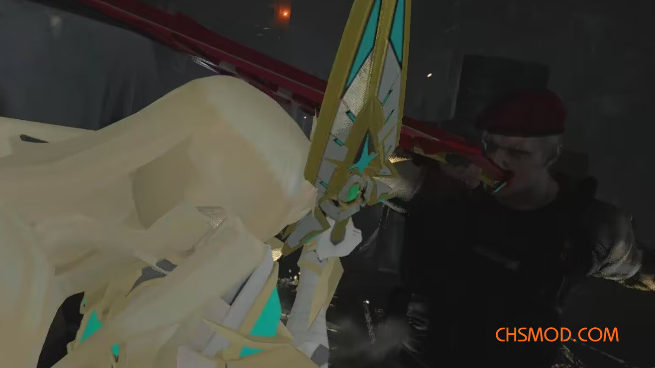 《生化危机4：重制版》异度之刃光替换里昂MOD