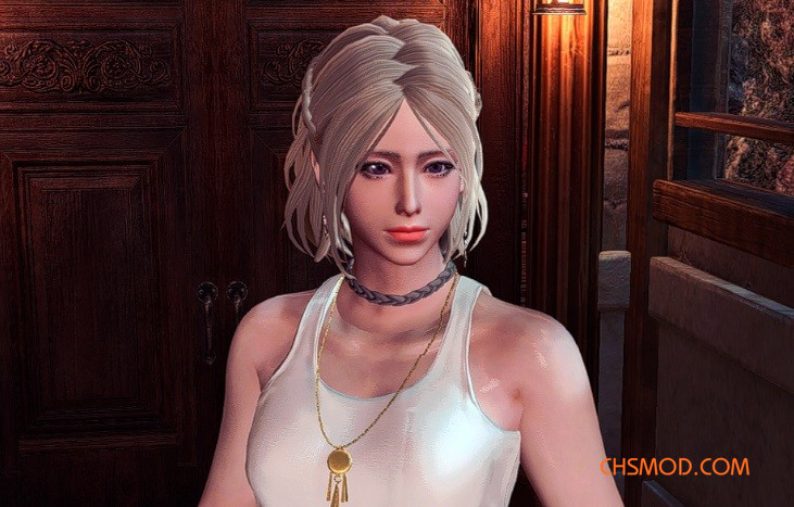 《怪物猎人：世界》女性角色精美半束发型MOD