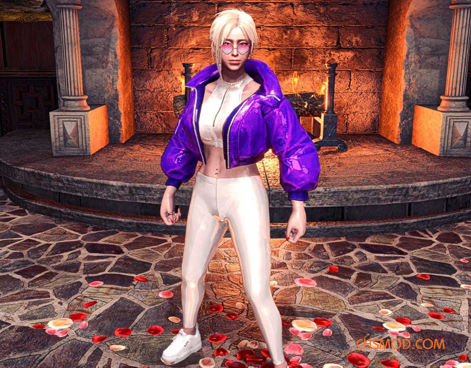 《怪物猎人：世界》女性休闲夹克紧身裤MOD