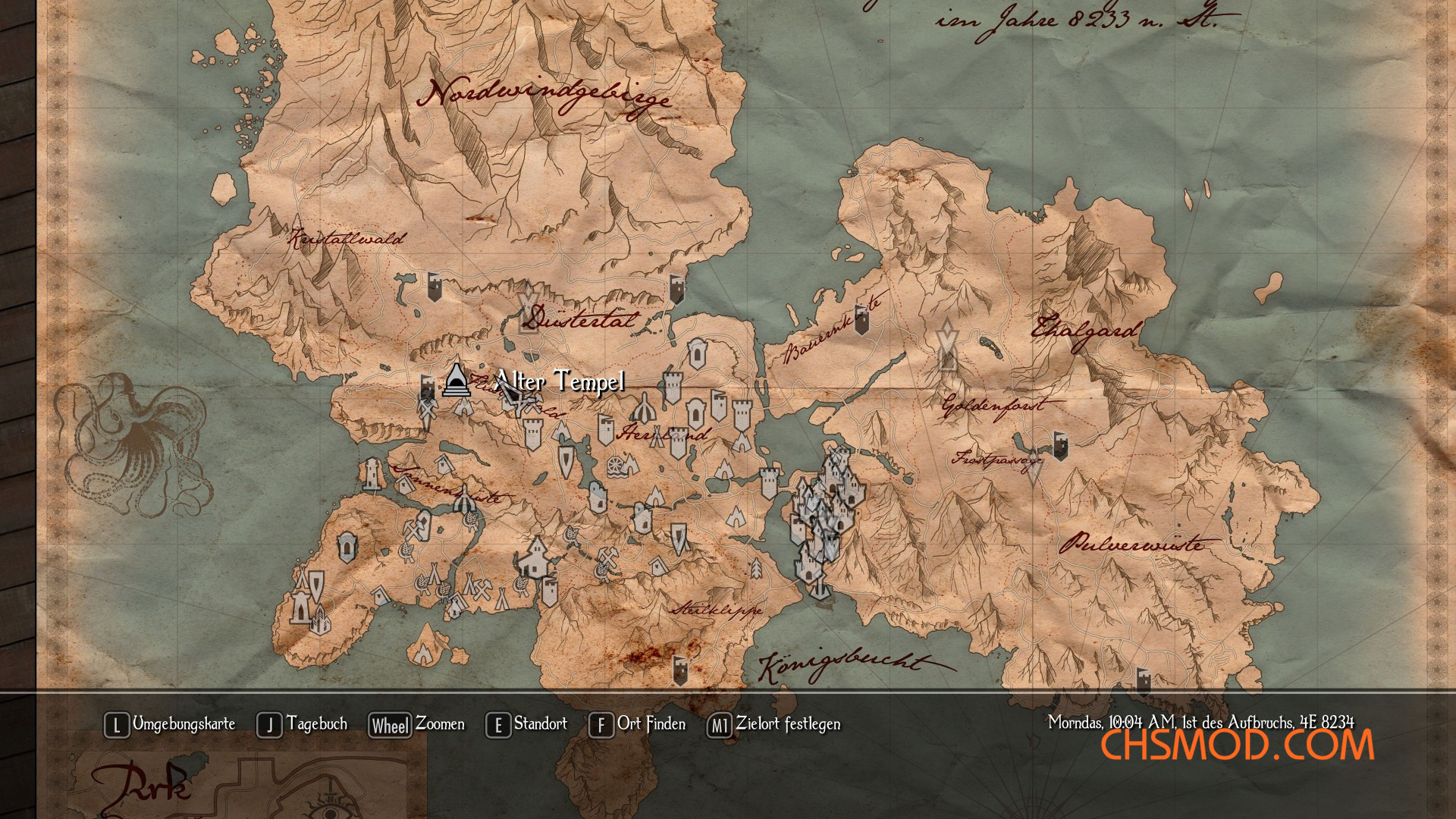 《上古卷轴5：天际》地图颜色标准化MOD