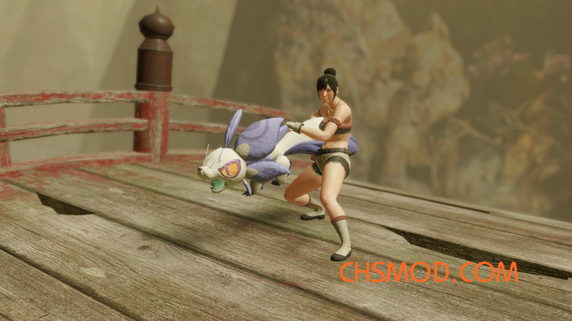 《怪物猎人：崛起》弩炮泡狐龙玩偶外观再纹理MOD