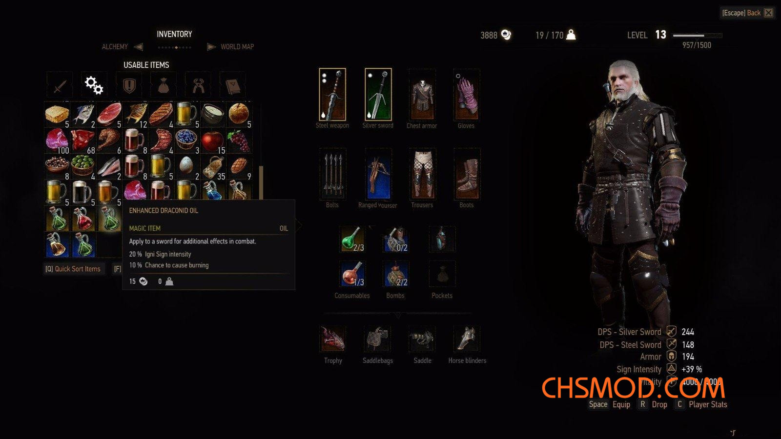 《巫师3：狂猎》剑油大改MOD