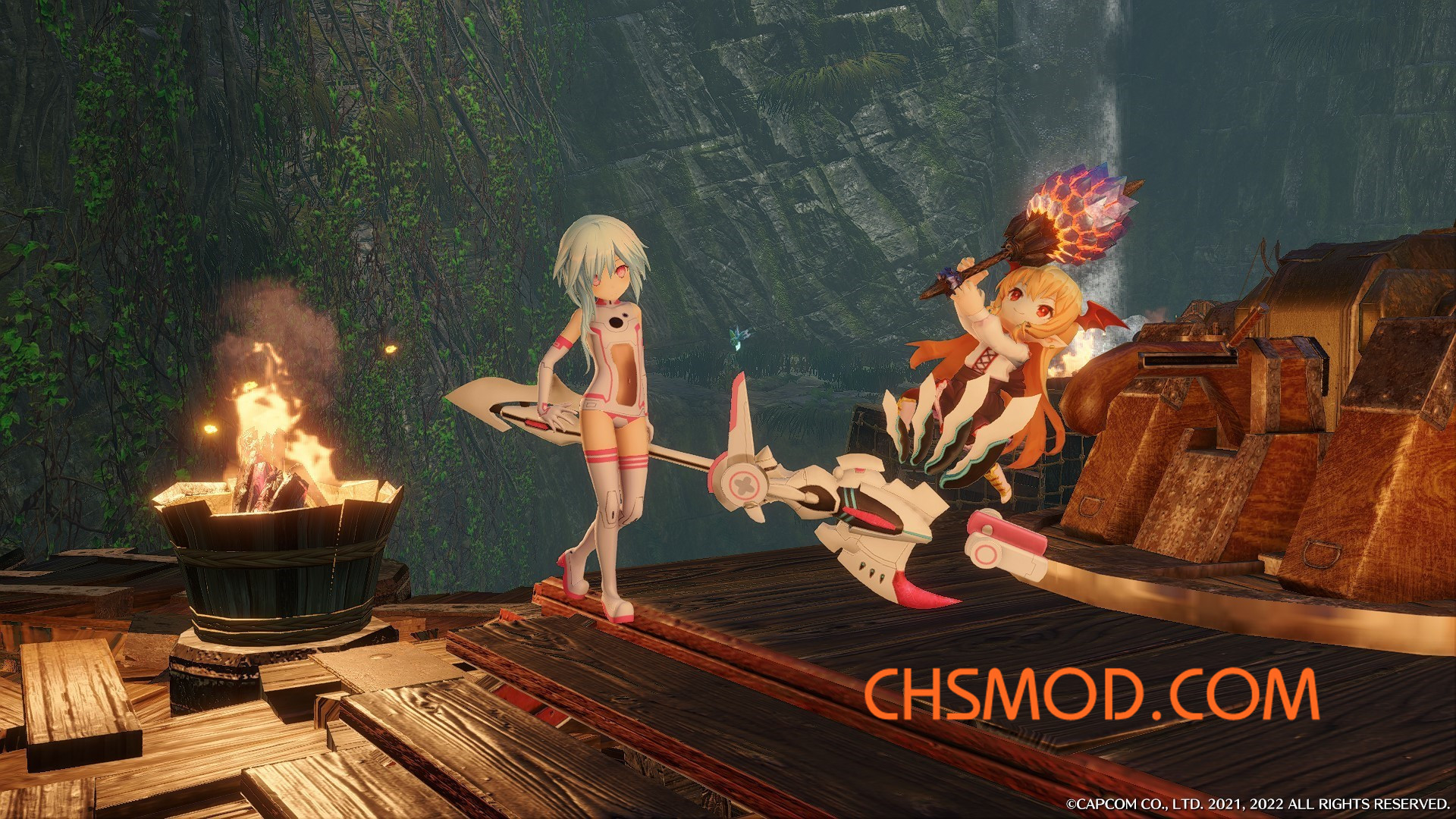 《怪物猎人：崛起》海王星群白妹妹MOD