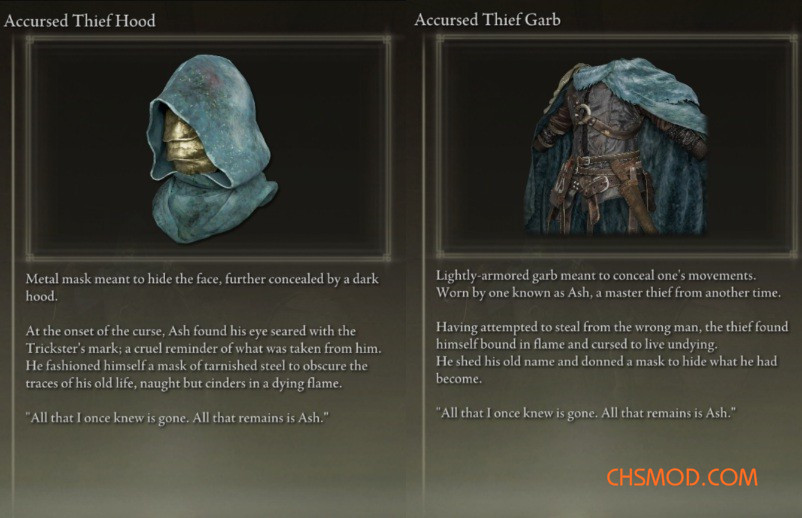 《艾尔登法环》诅咒窃贼套装MOD