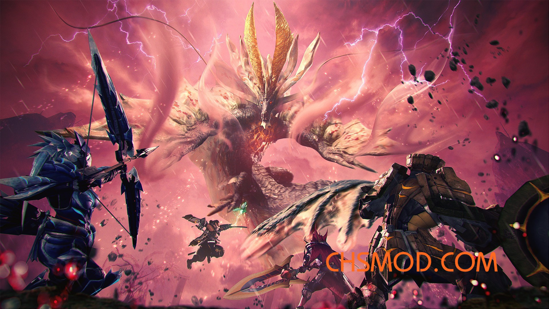 《怪物猎人：崛起》曙光开始画面-岚龙画面MOD