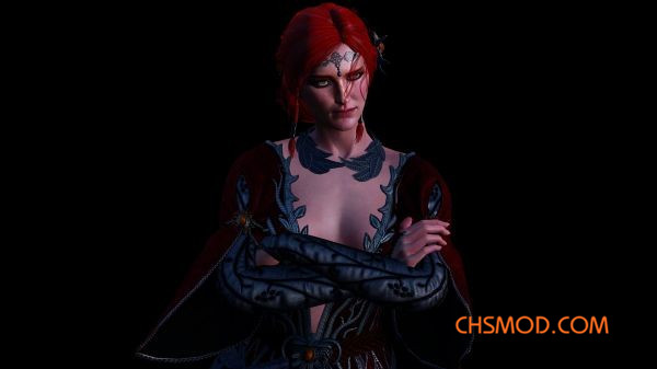 《巫师3：狂猎》Triss DLC 红色连衣裙MOD