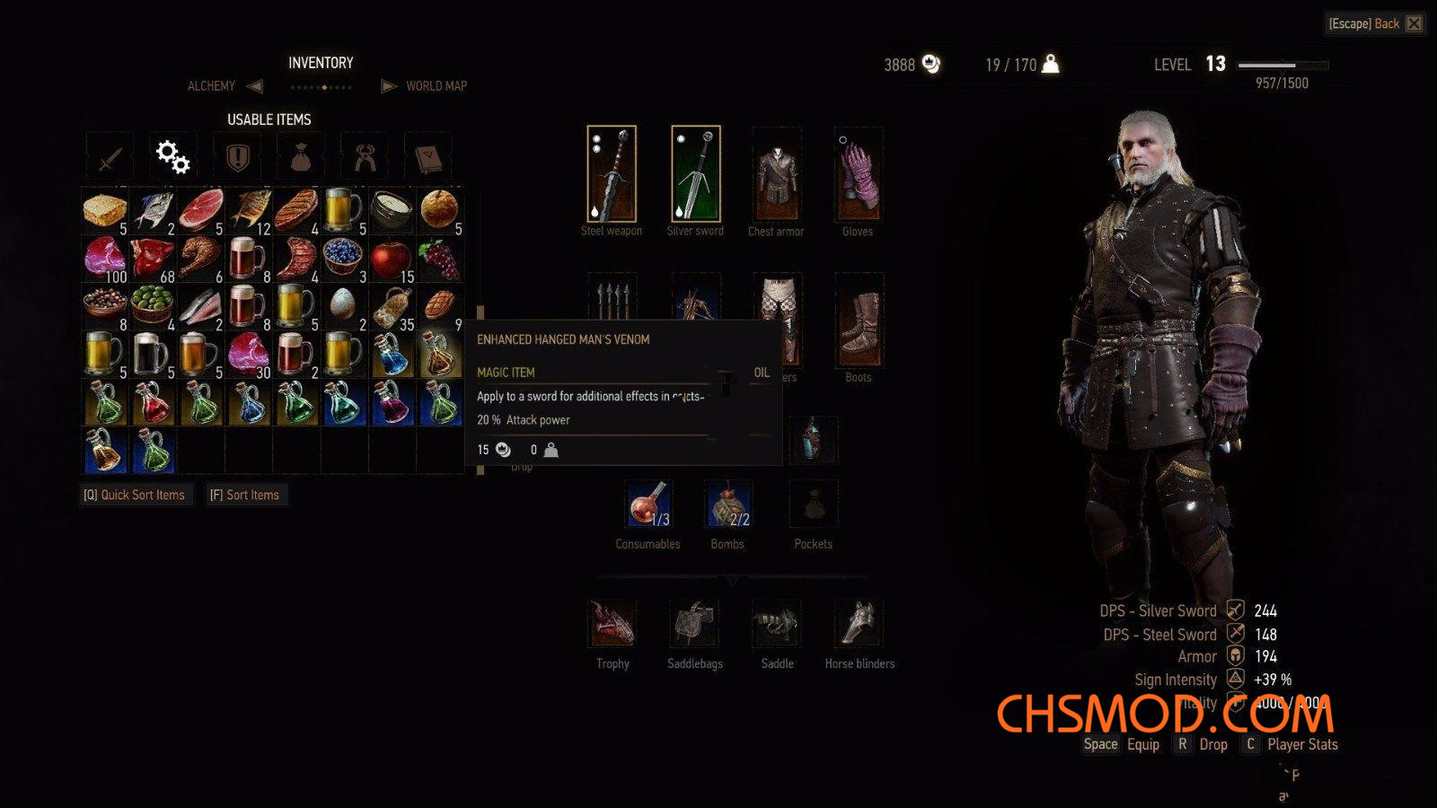 《巫师3：狂猎》剑油大改MOD