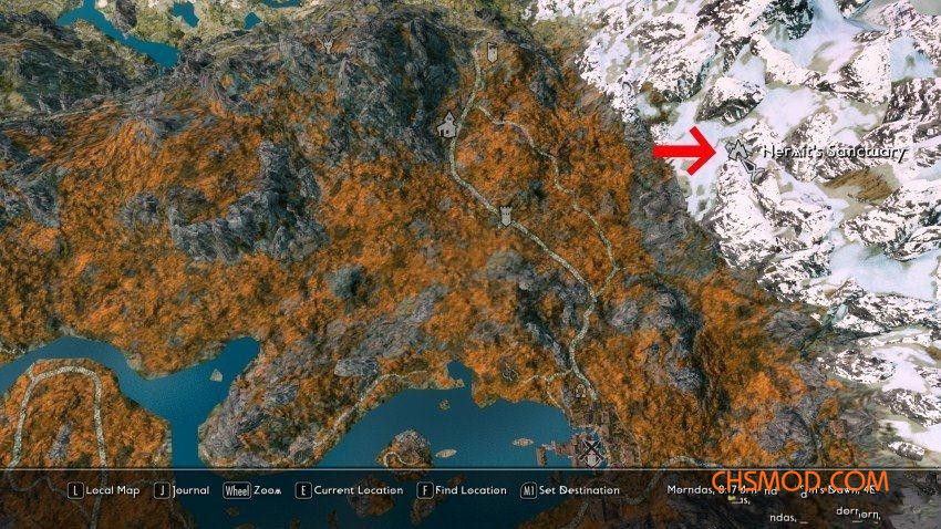 《上古卷轴5：天际重制版》山下隐居小木屋MOD