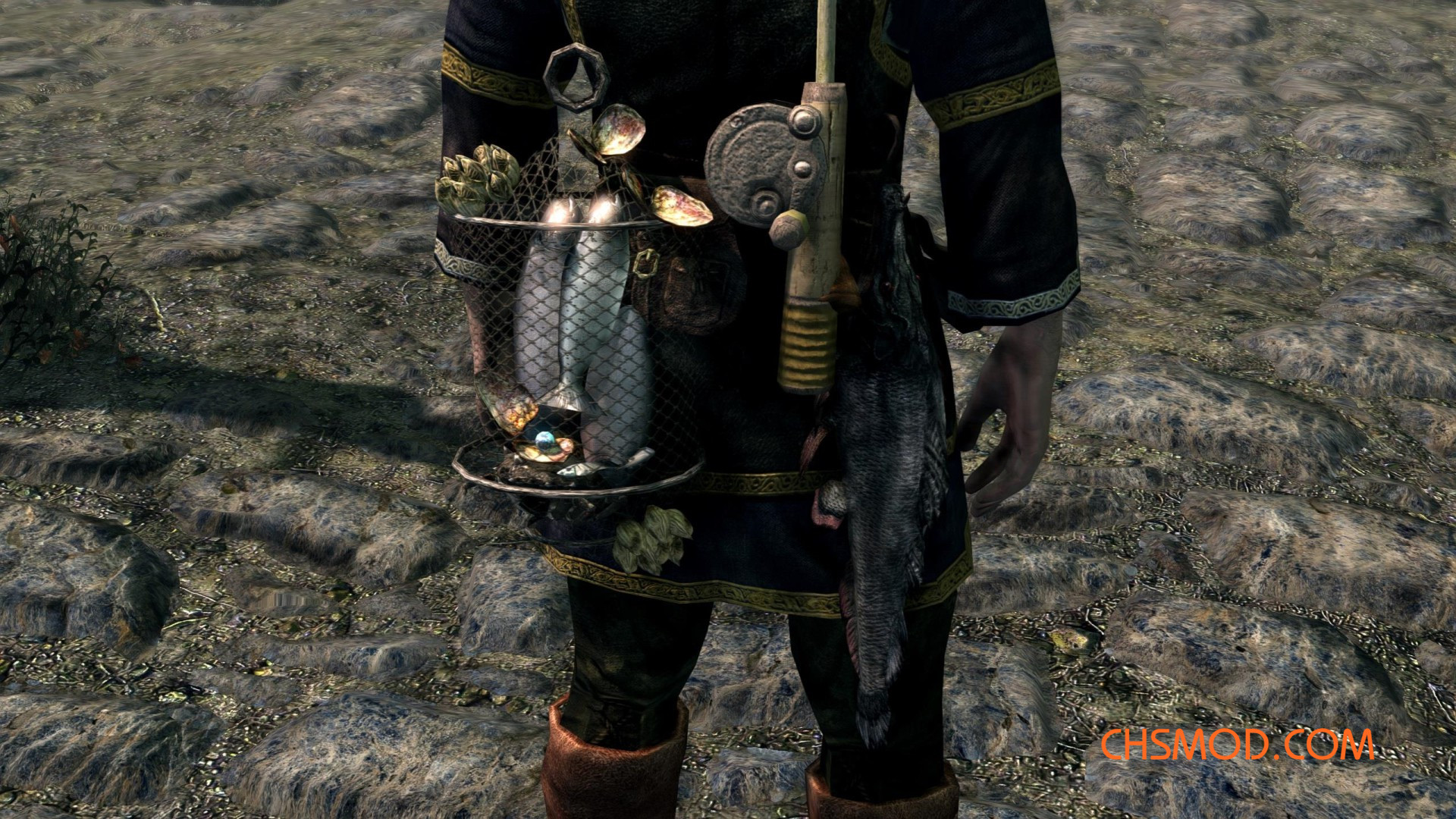 《上古卷轴5：天际重制版》NPC的渔具MOD