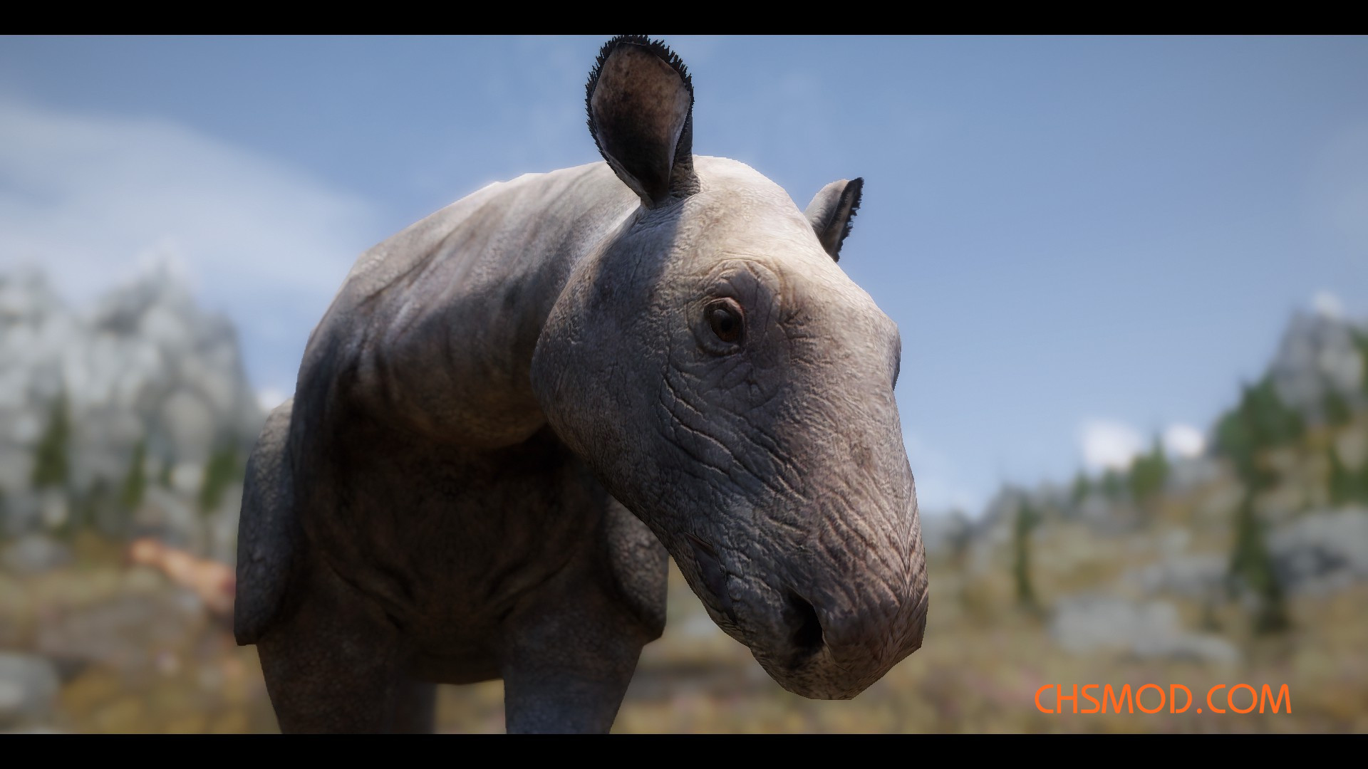 《上古卷轴5：天际重制版》巨犀和长劲鹿类生物MOD