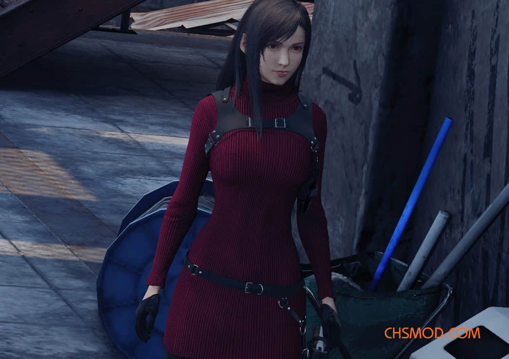 《最终幻想7：重制版》蒂法cos艾达王松散长发MOD v1.0