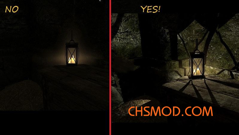 《上古卷轴5：天际重制版》光线效果优化MOD v1.0.6