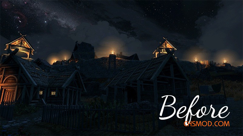 《上古卷轴5：天际重制版》更真实的光亮亮度MOD