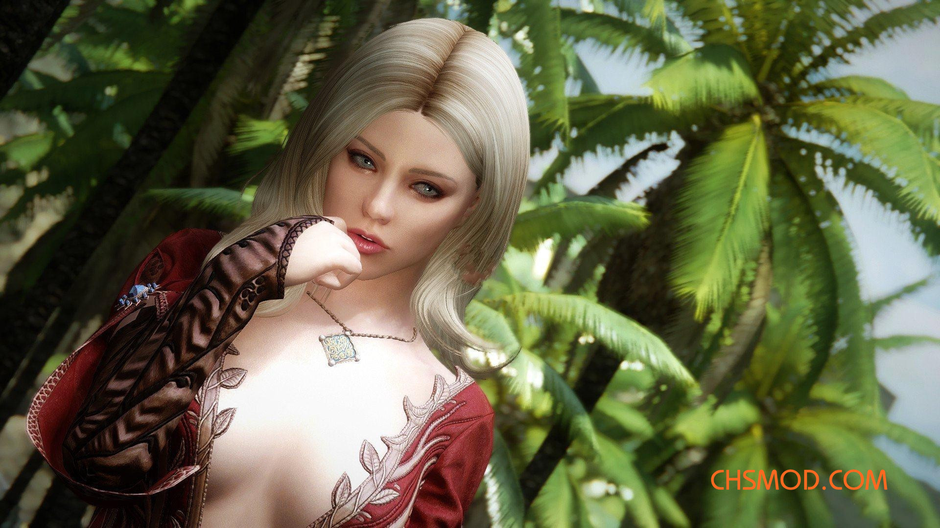 《上古卷轴5；天际重制版》Arien典型美式美女独立随从MOD