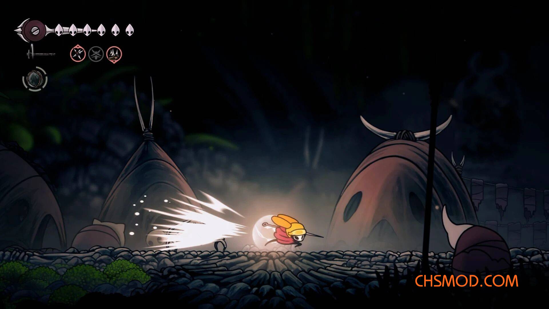 《空洞骑士：丝之歌》大黄蜂的美团骑手头盔MOD