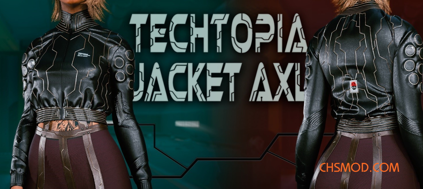 《赛博朋克2077》女V露脐夹克MOD