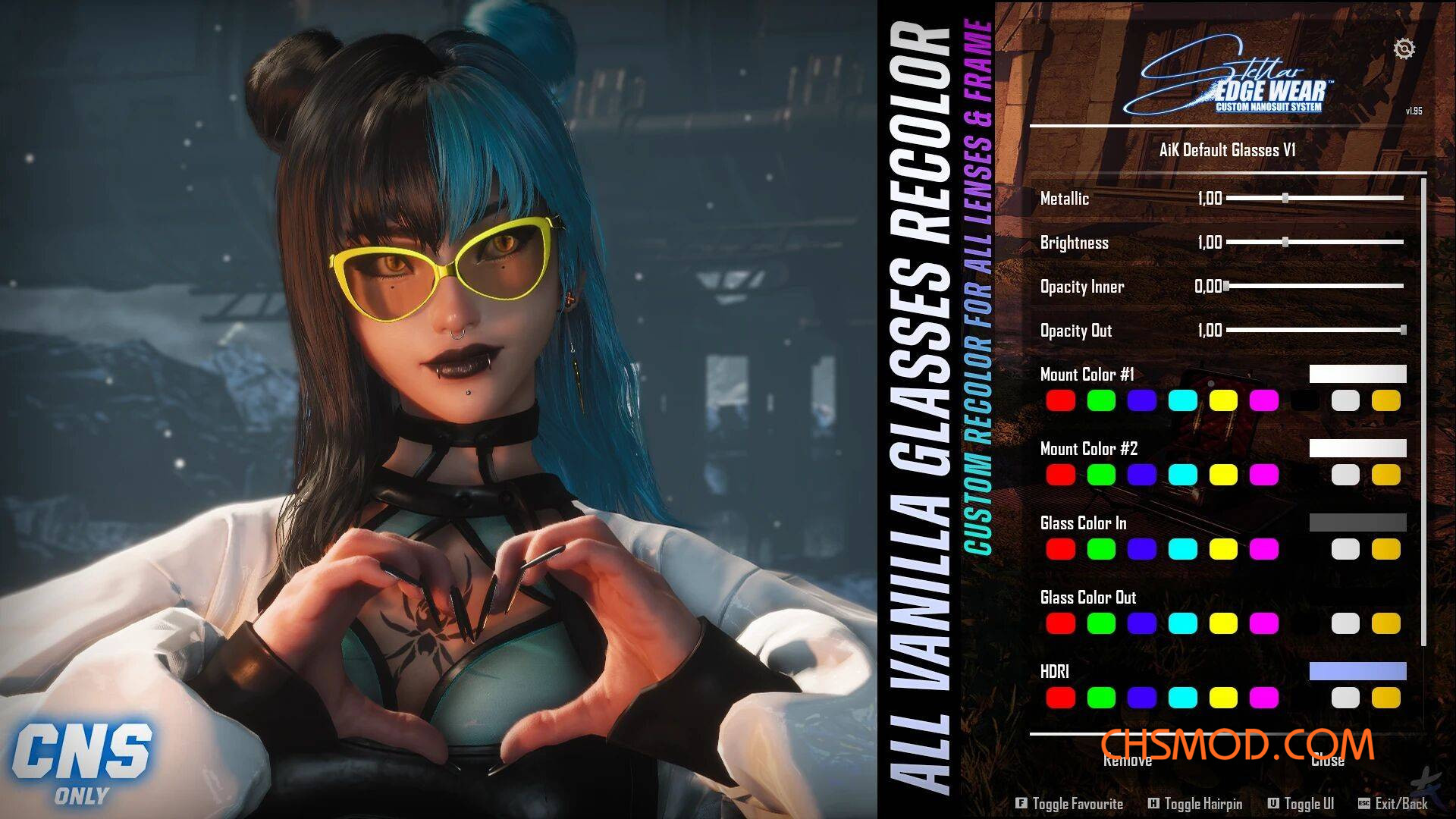 《剑星》可定制的原版眼镜MOD