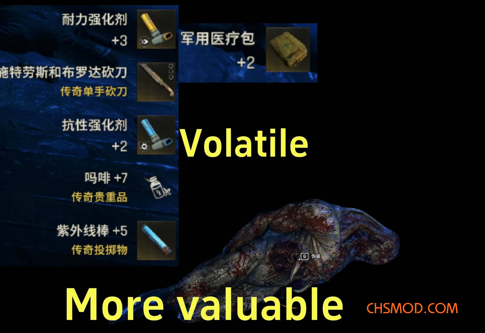 《消逝的光芒：困兽》夜魔更好的掉落MOD