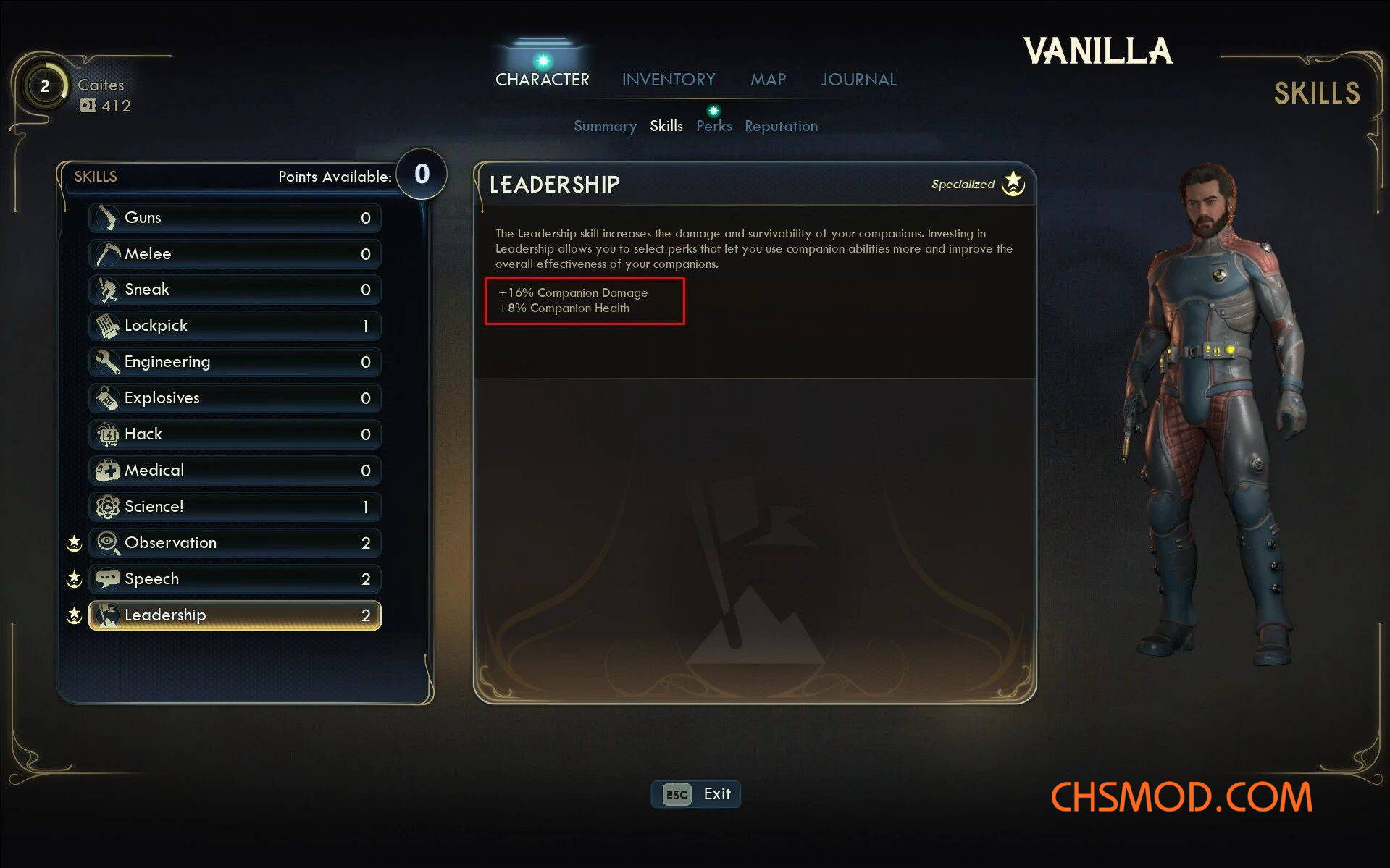 《天外世界2》更好的技能MOD