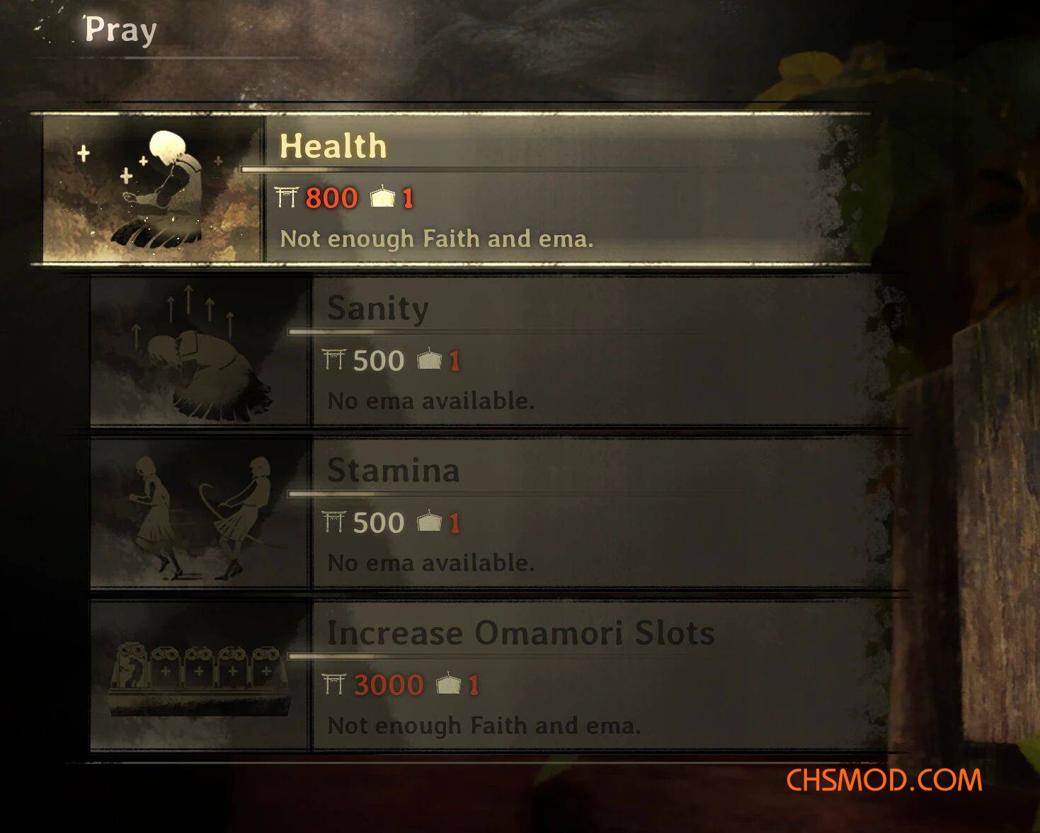 《寂静岭f》降低升级成本MOD