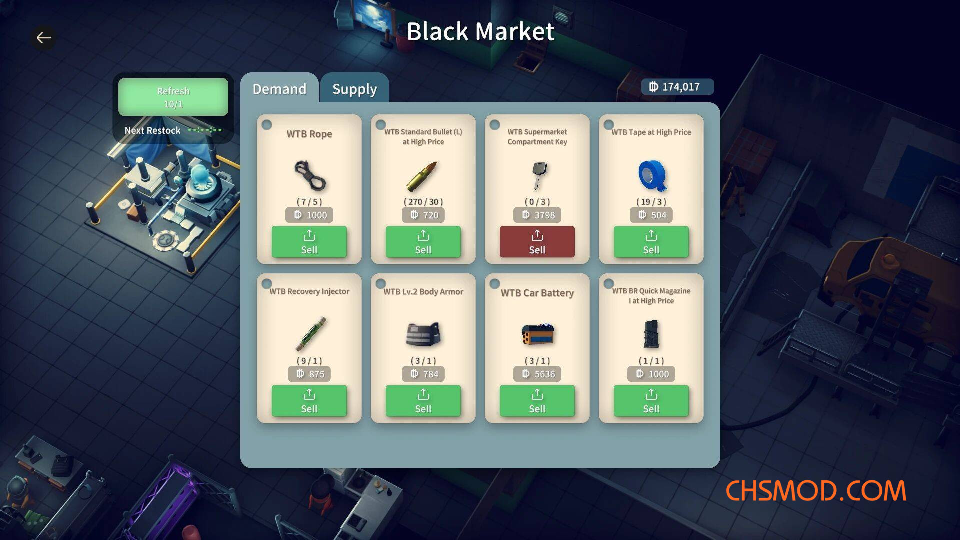 《逃离鸭科夫》无限黑市刷新MOD