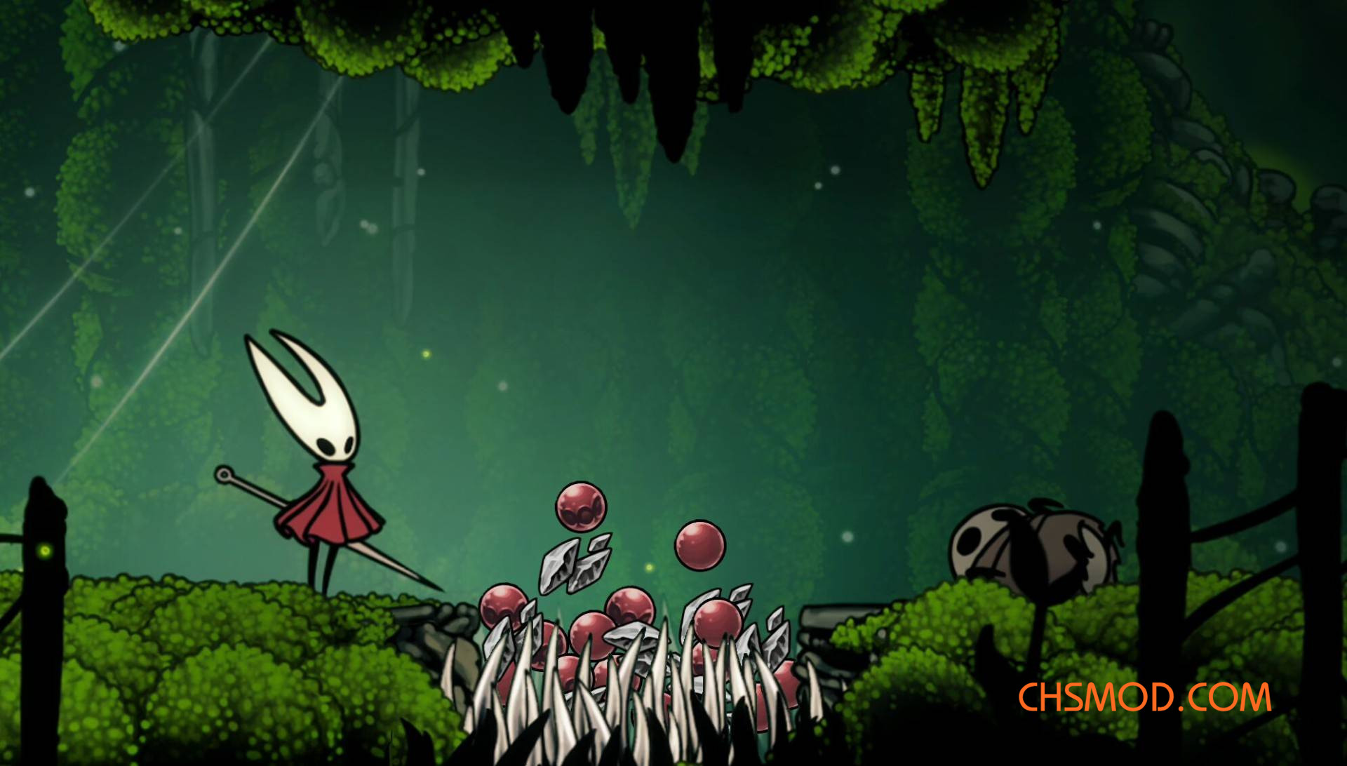 《空洞骑士：丝之歌》念珠和贝壳免受尖刺的伤害MOD