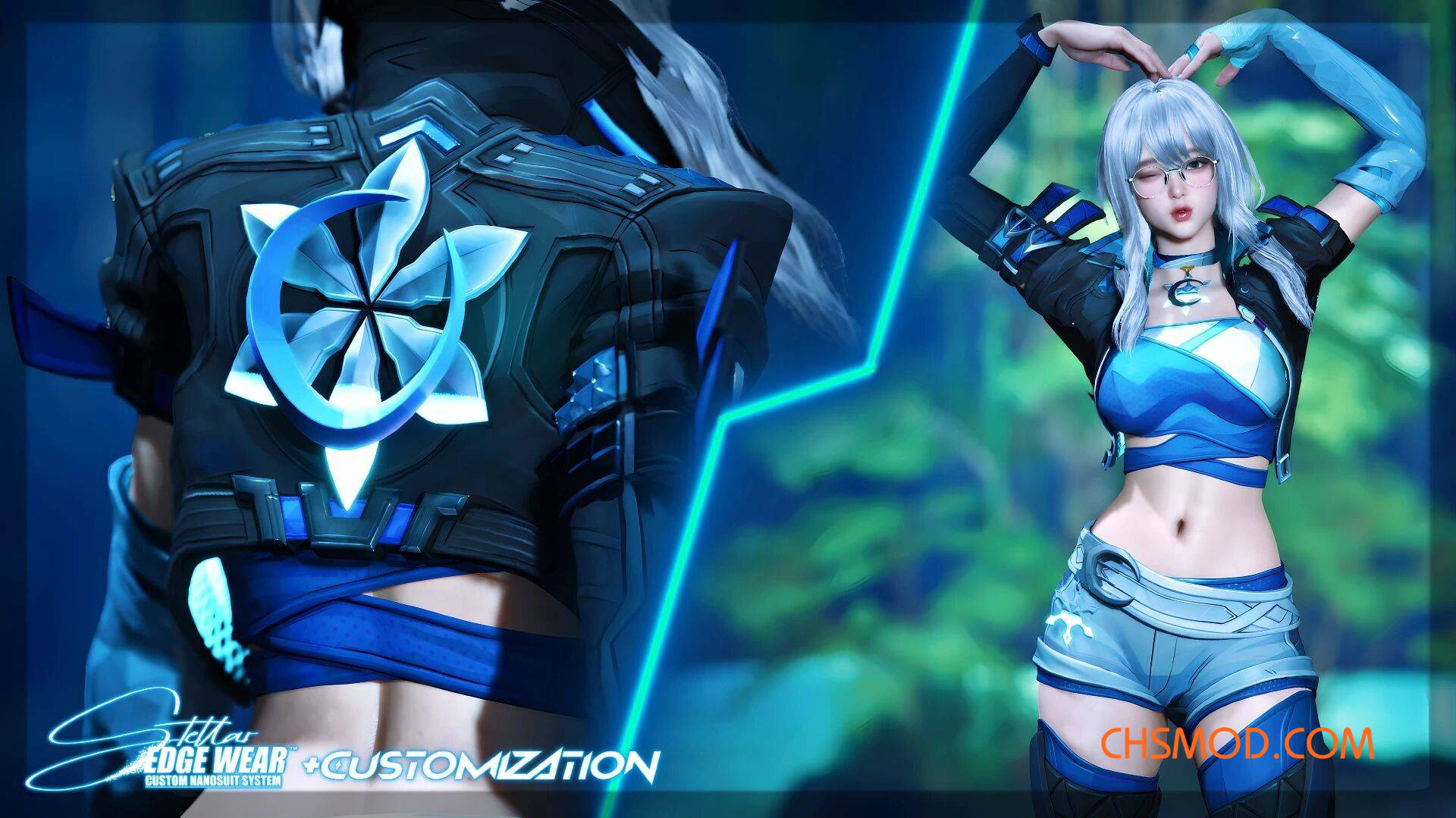 《剑星》伊芙的漫威争锋冰月花雪服装MOD