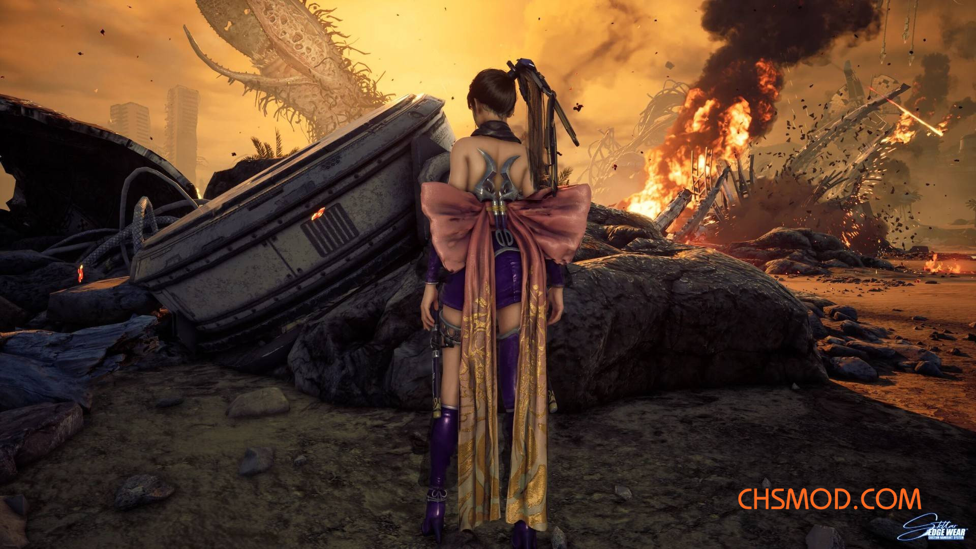 《剑星》伊芙的忍者龙剑传幻蝴蝶忍者服MOD