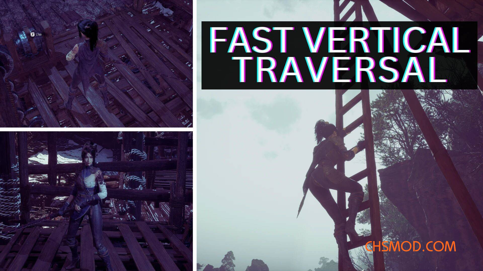 《明末：渊虚之羽》快速爬梯与滑行MOD