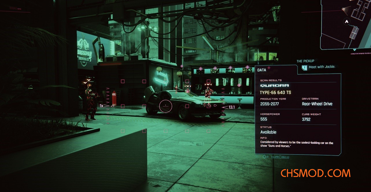 《赛博朋克2077》认领车辆汉化版MOD