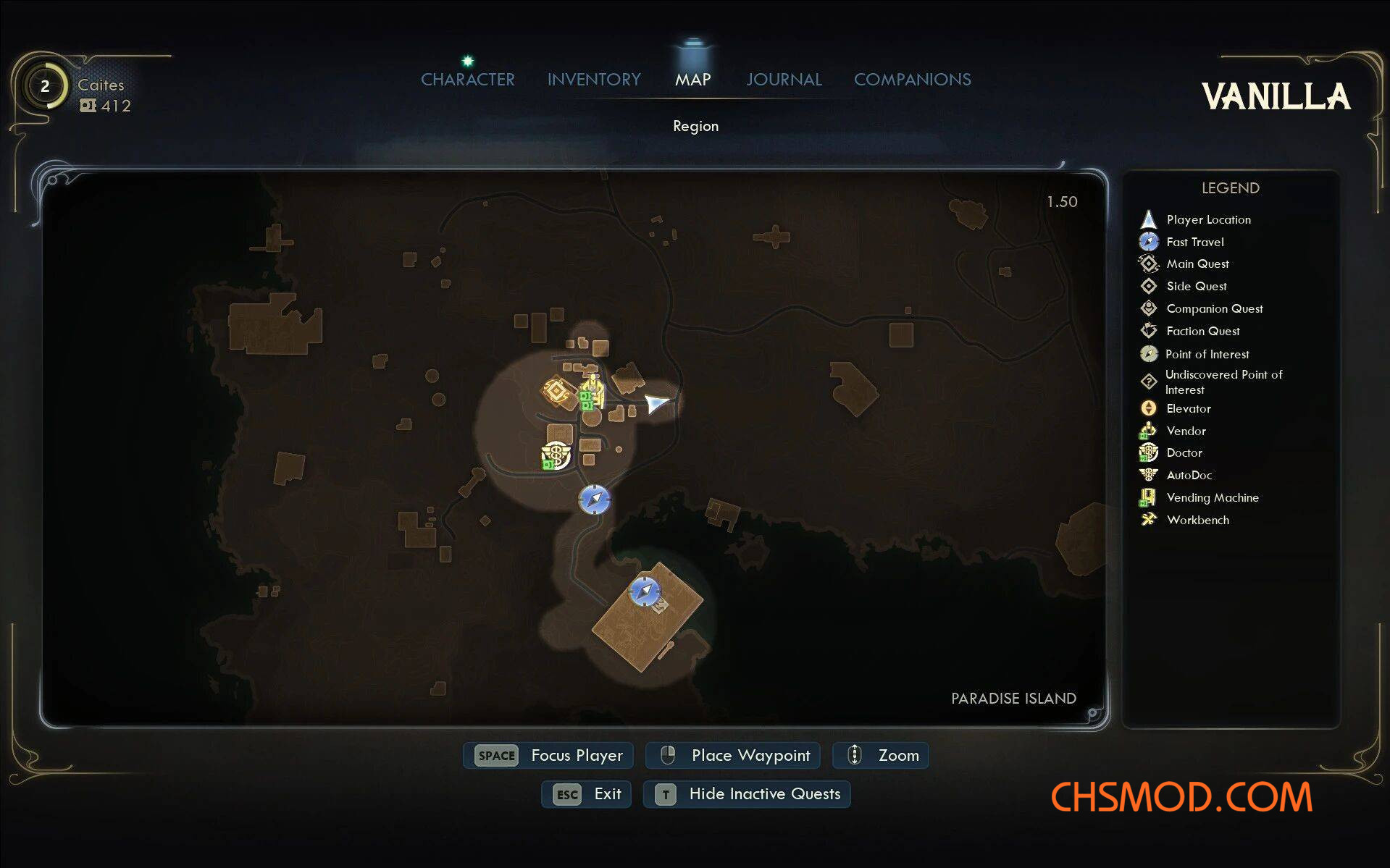 《天外世界2》去除地图迷雾MOD