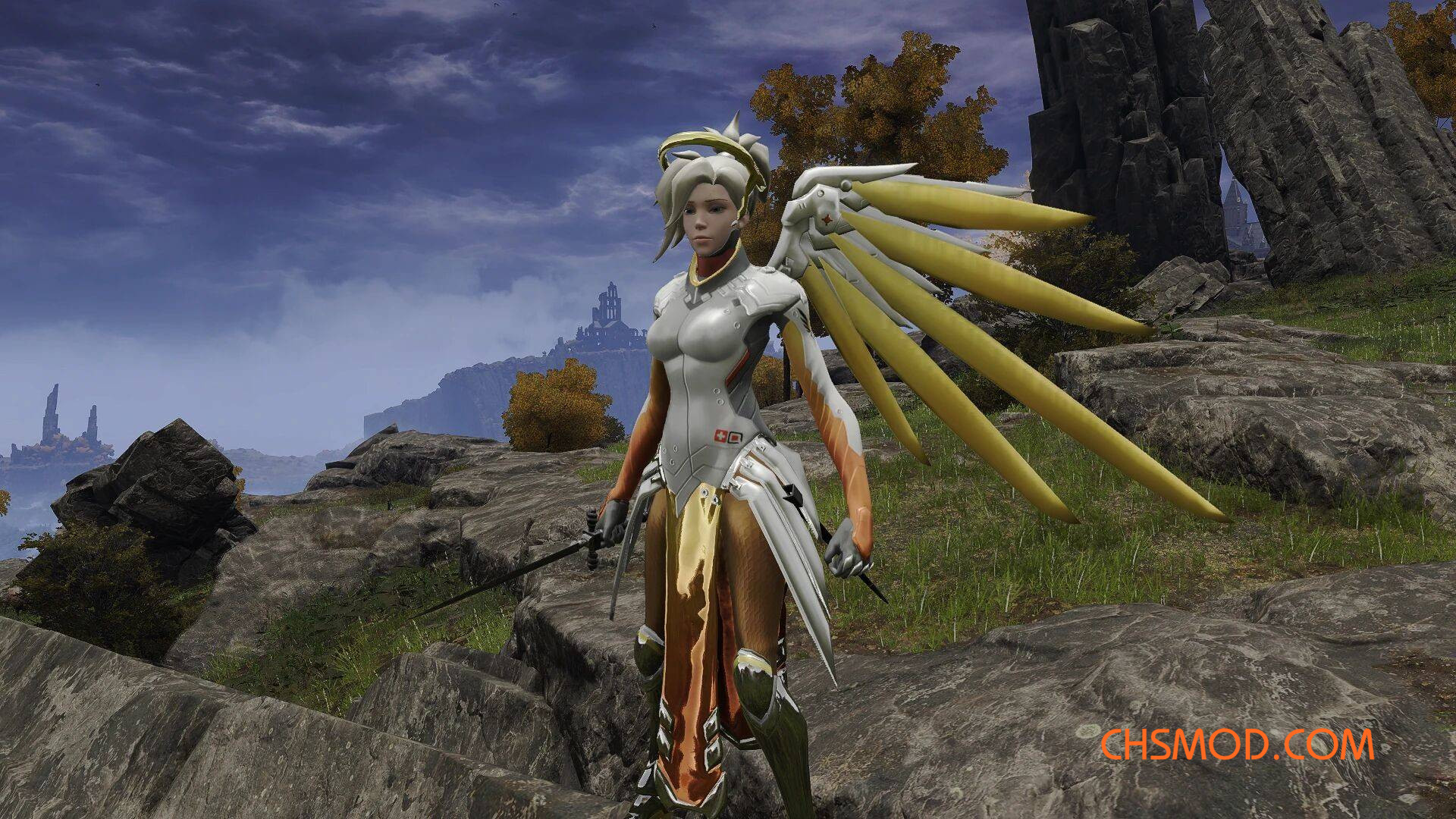 《艾尔登法环》守望先锋天使外观MOD