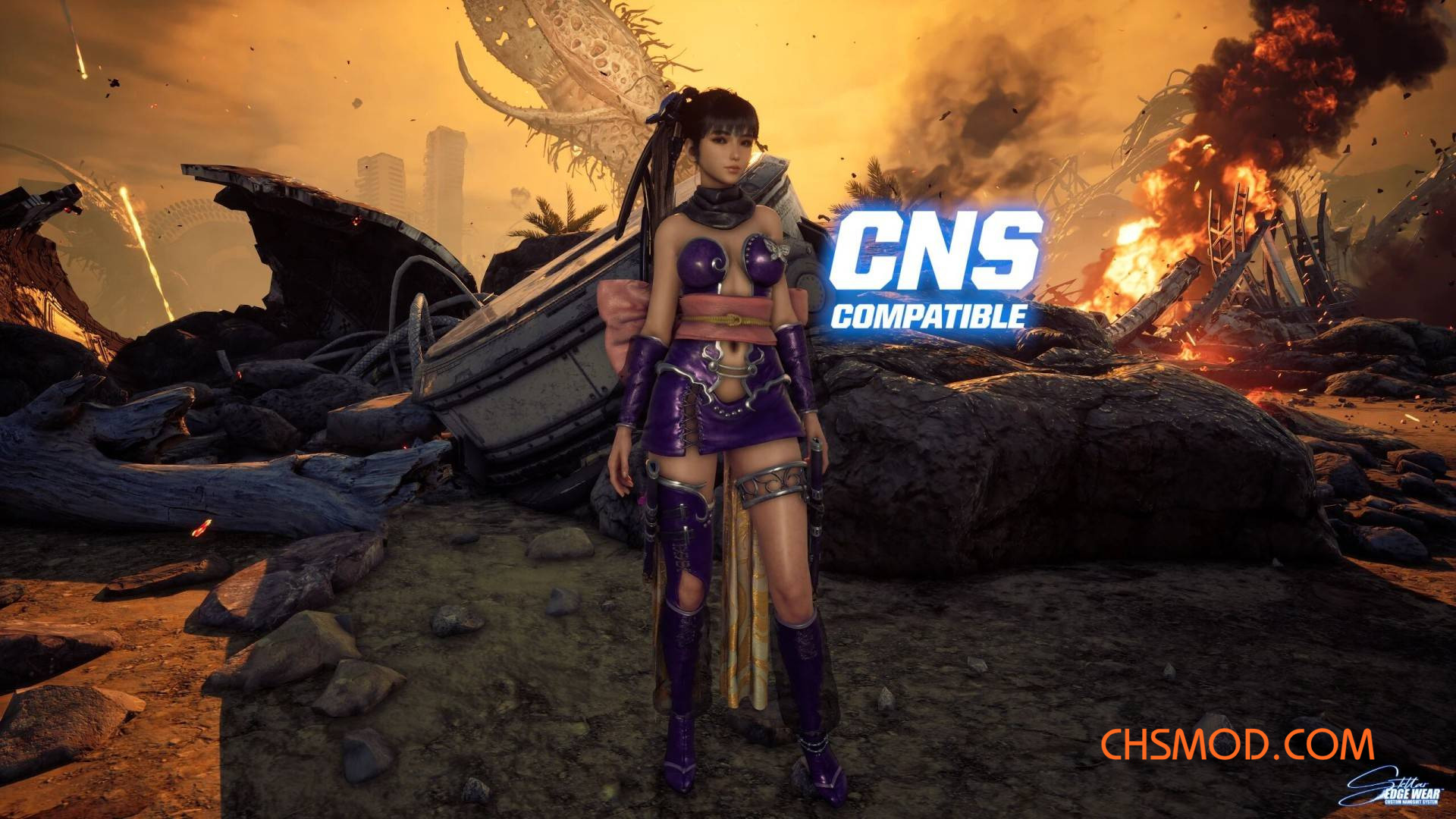 《剑星》伊芙的忍者龙剑传幻蝴蝶忍者服MOD