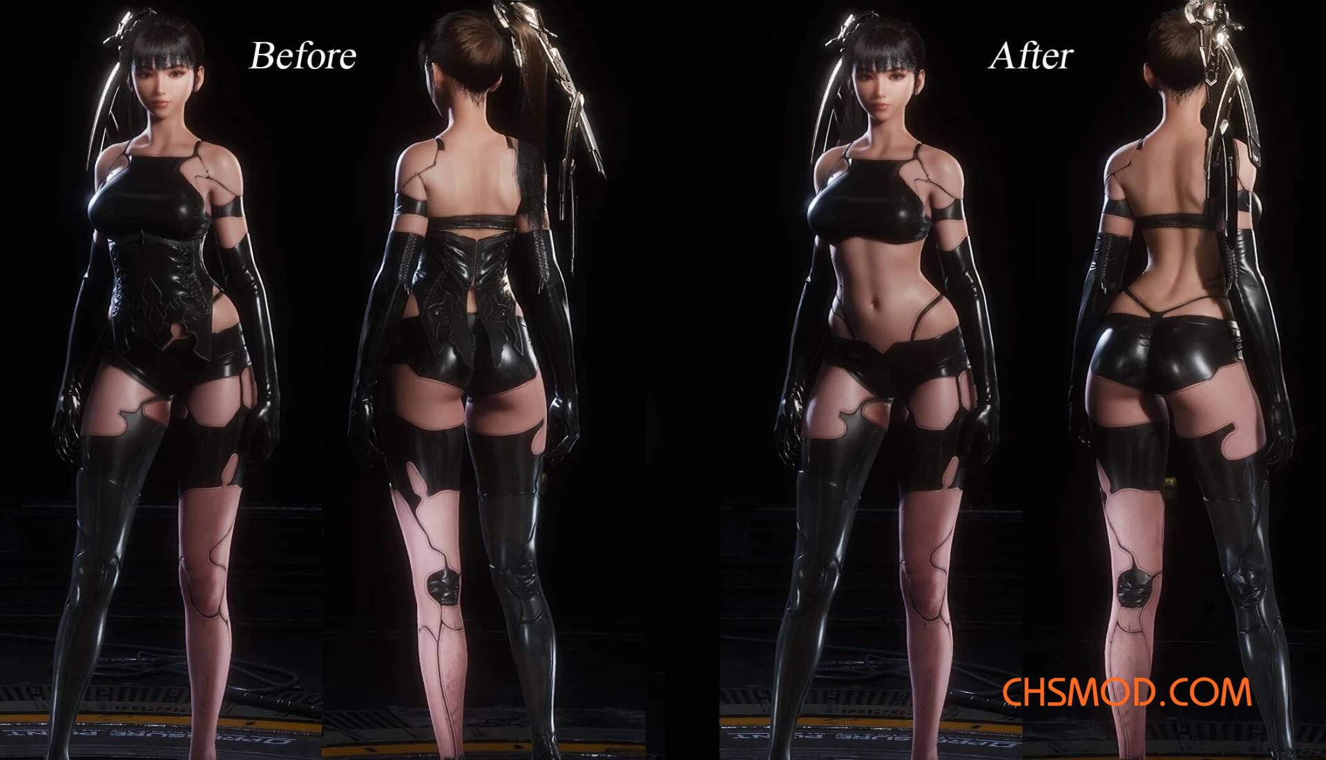 《剑星》寄叶A2服装腰部修复版MOD