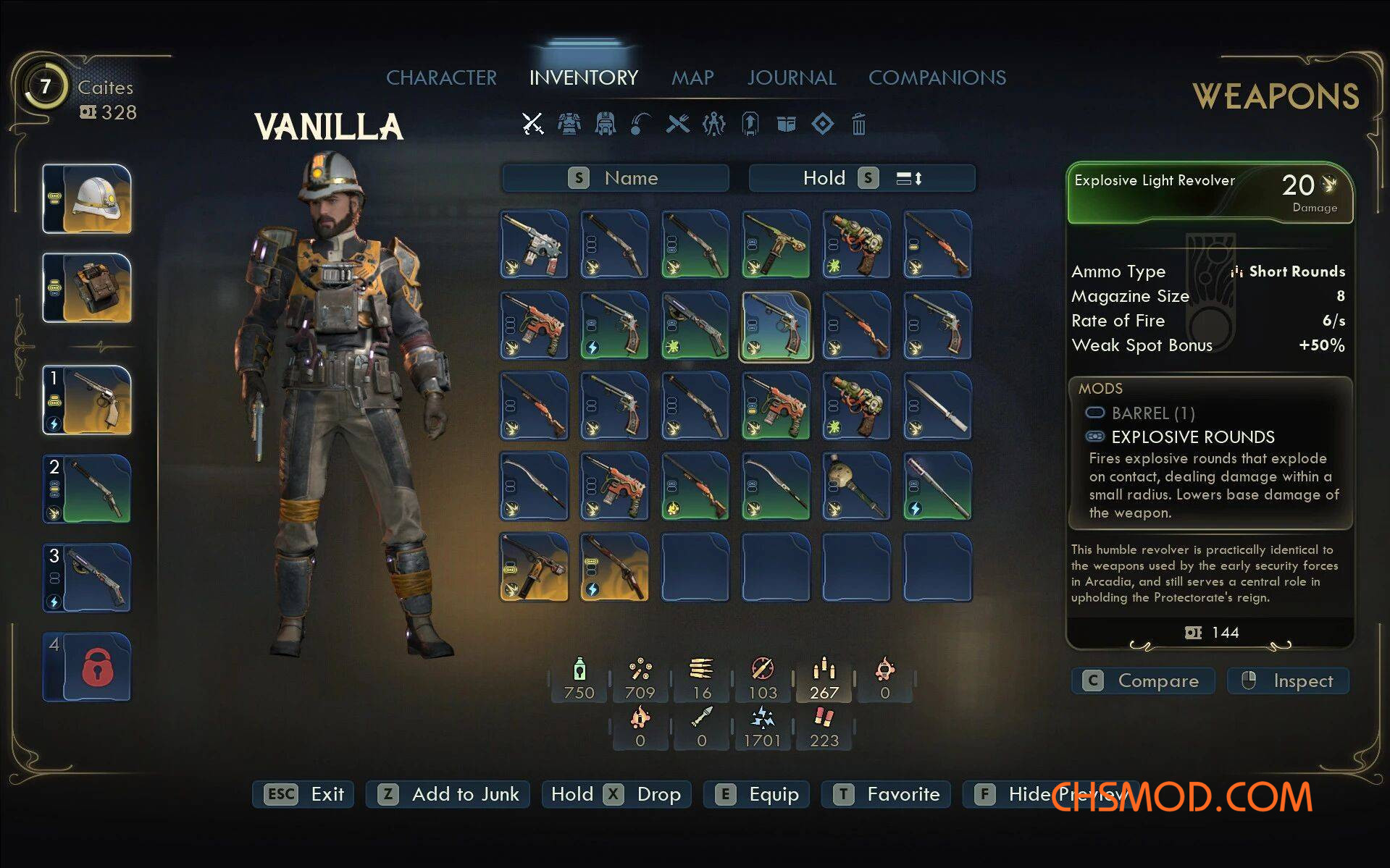 《天外世界2》库存UI调整MOD