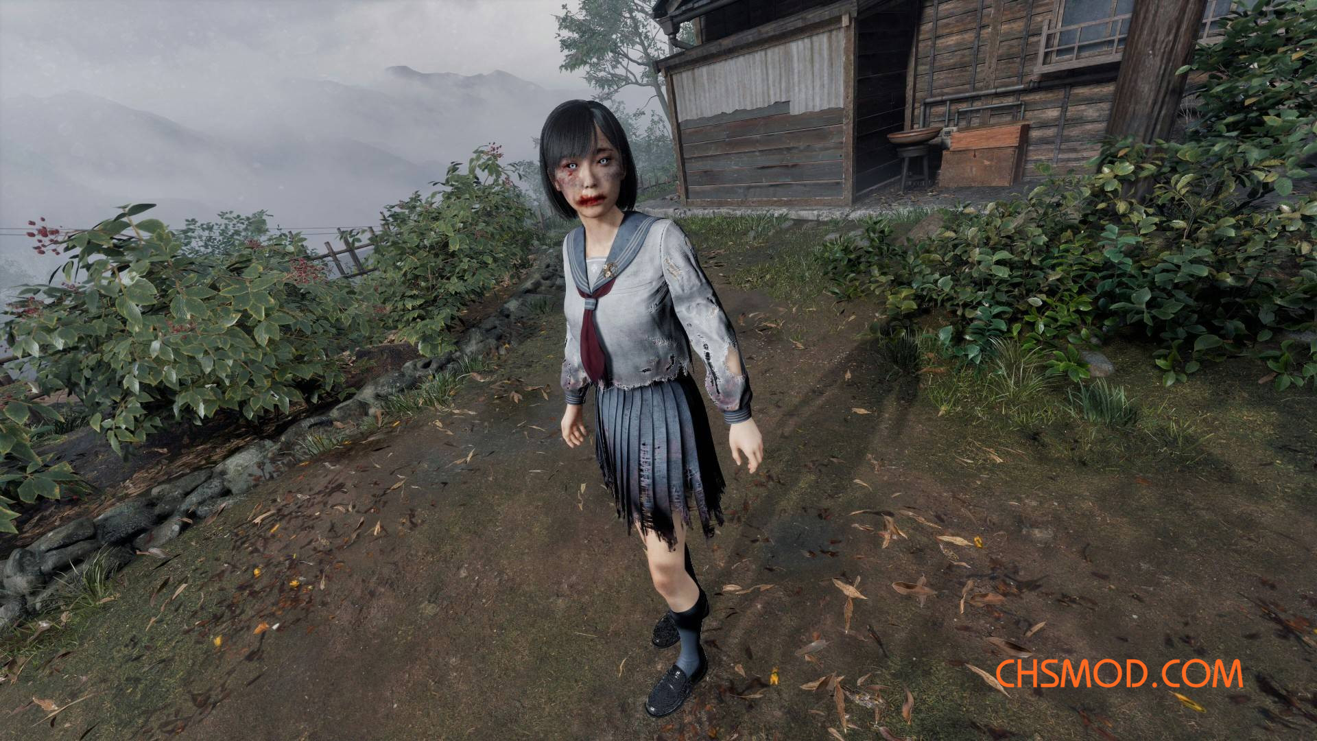 《寂静岭f》雏子的破损化JK制服MOD