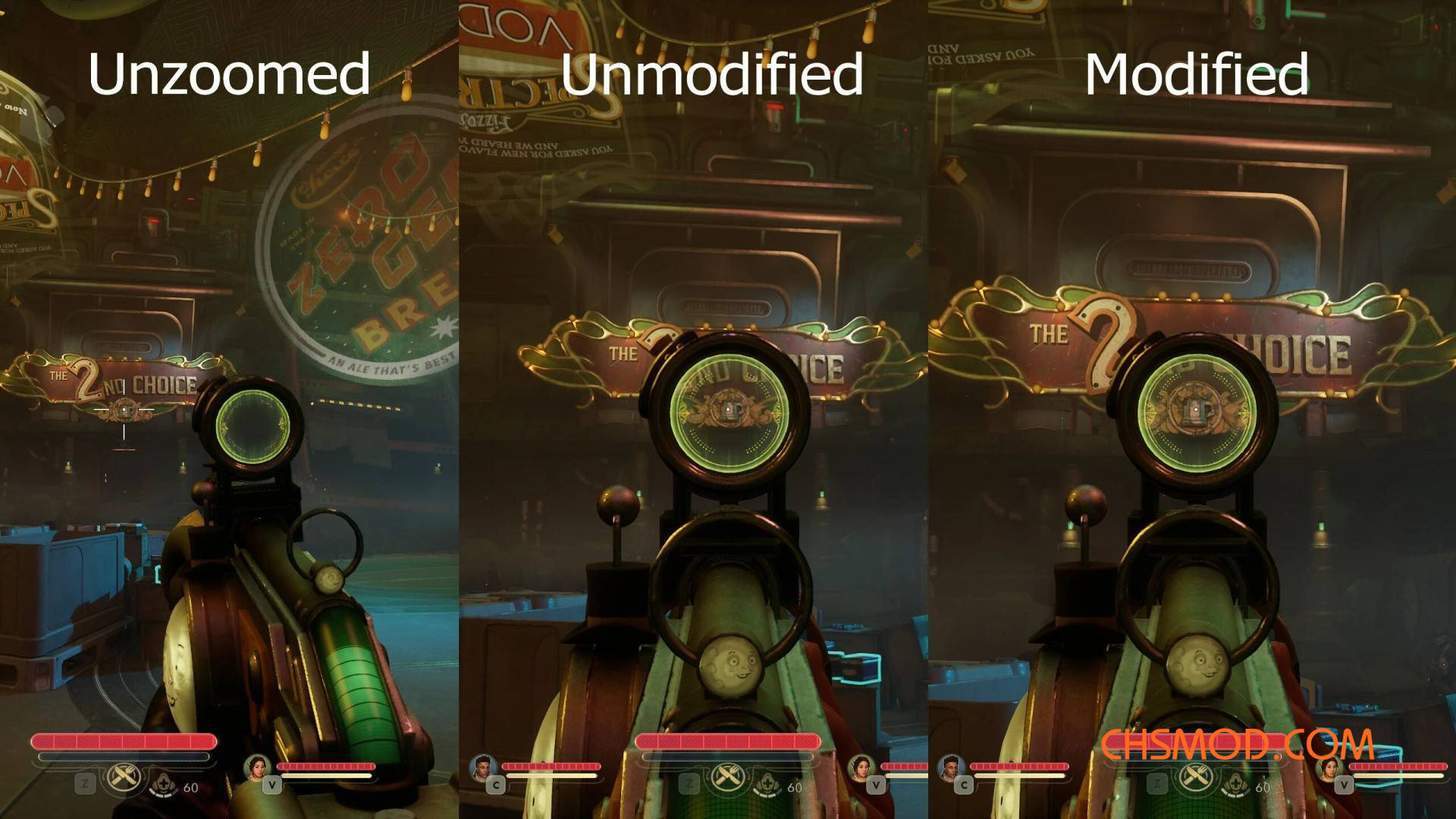 《天外世界2》更好的瞄准镜MOD