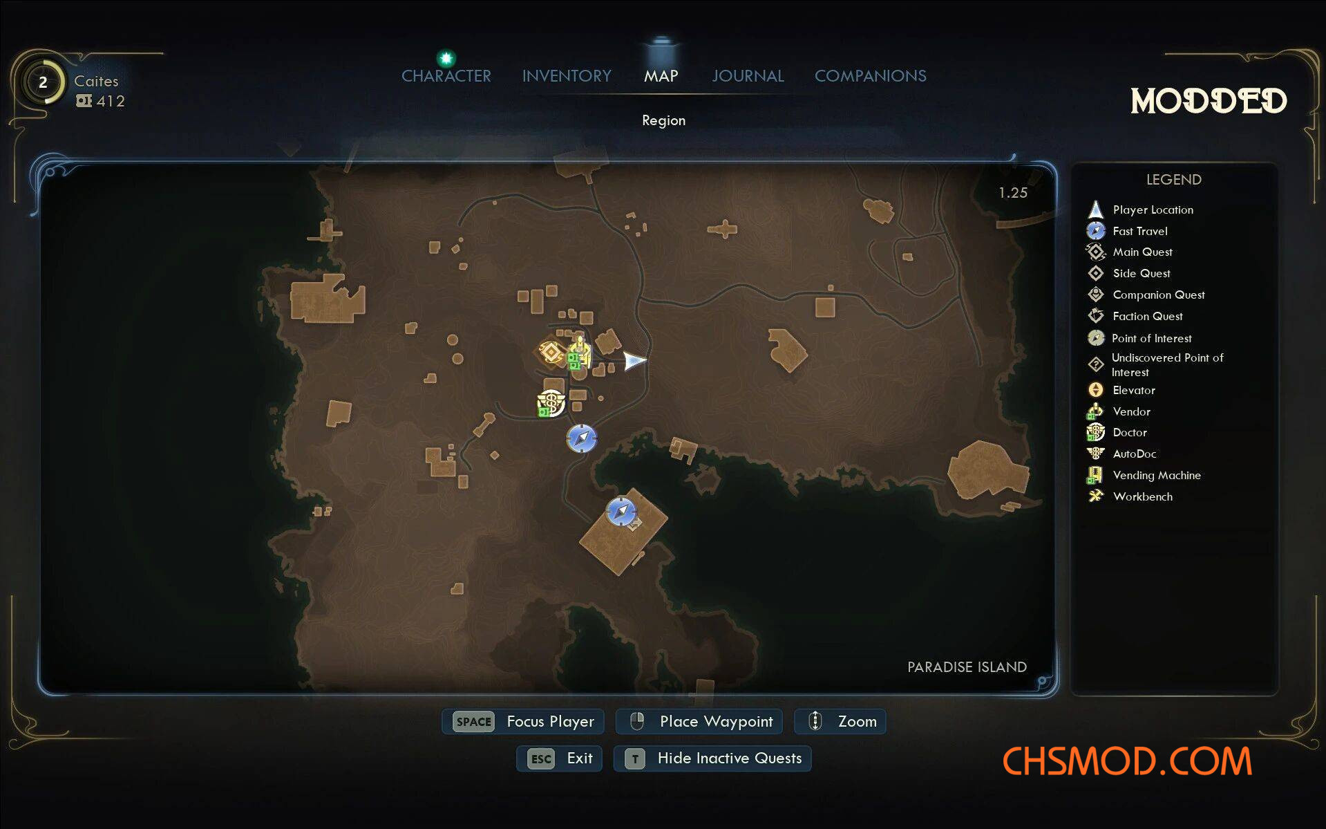 《天外世界2》去除地图迷雾MOD