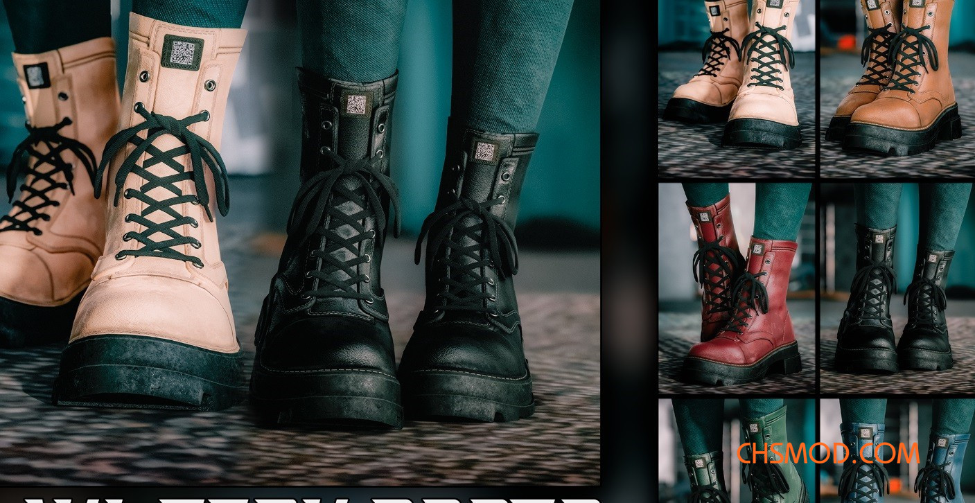 《赛博朋克2077》女V厚底登山靴MOD
