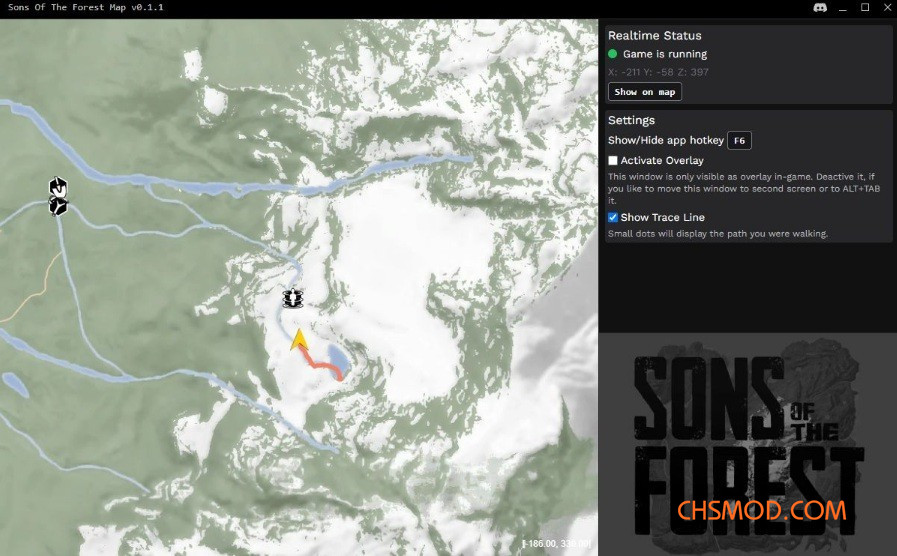 《森林之子》导航地图MOD