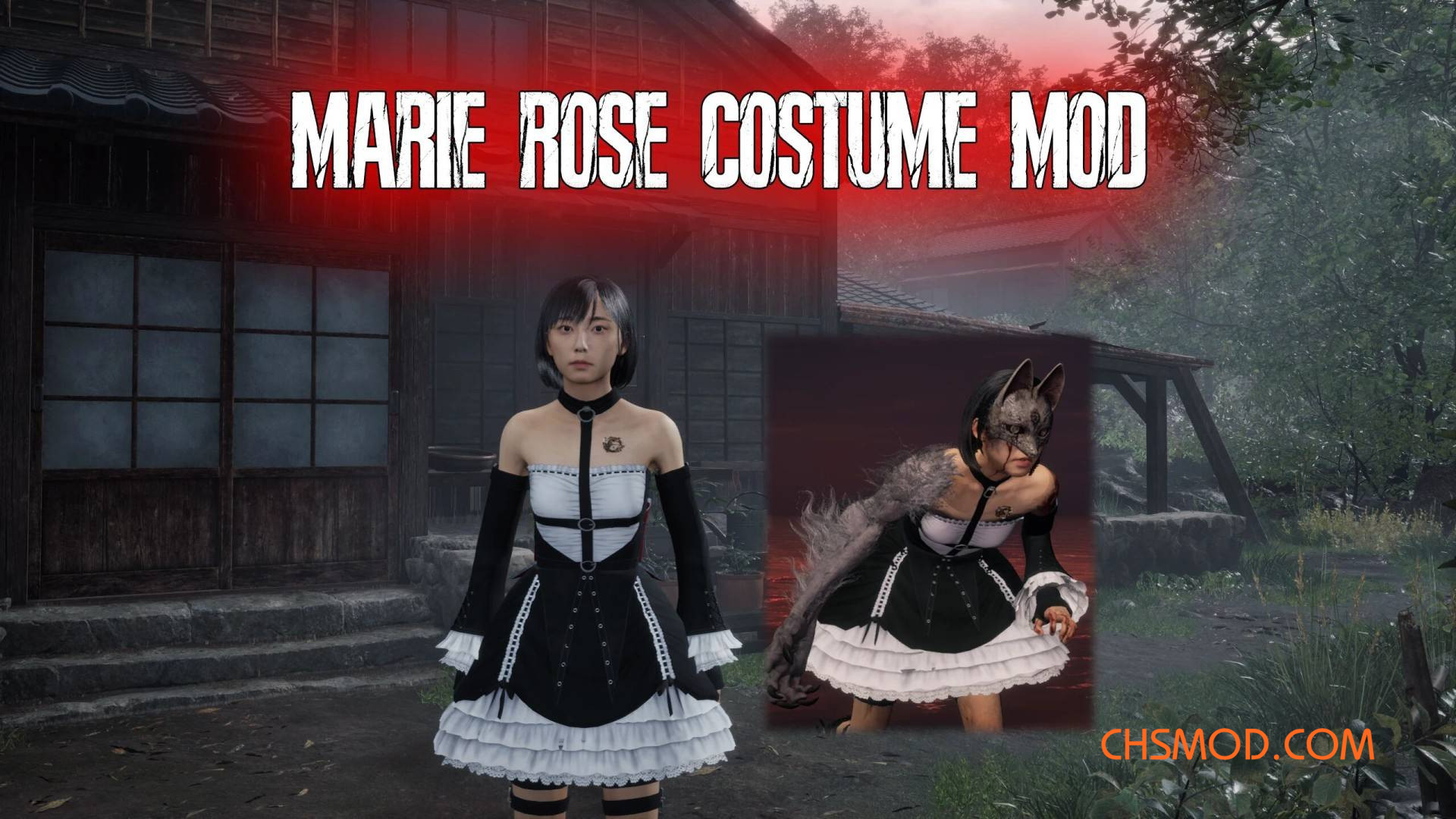 《寂静岭f》死或生玛莉·萝丝哥特式服装MOD