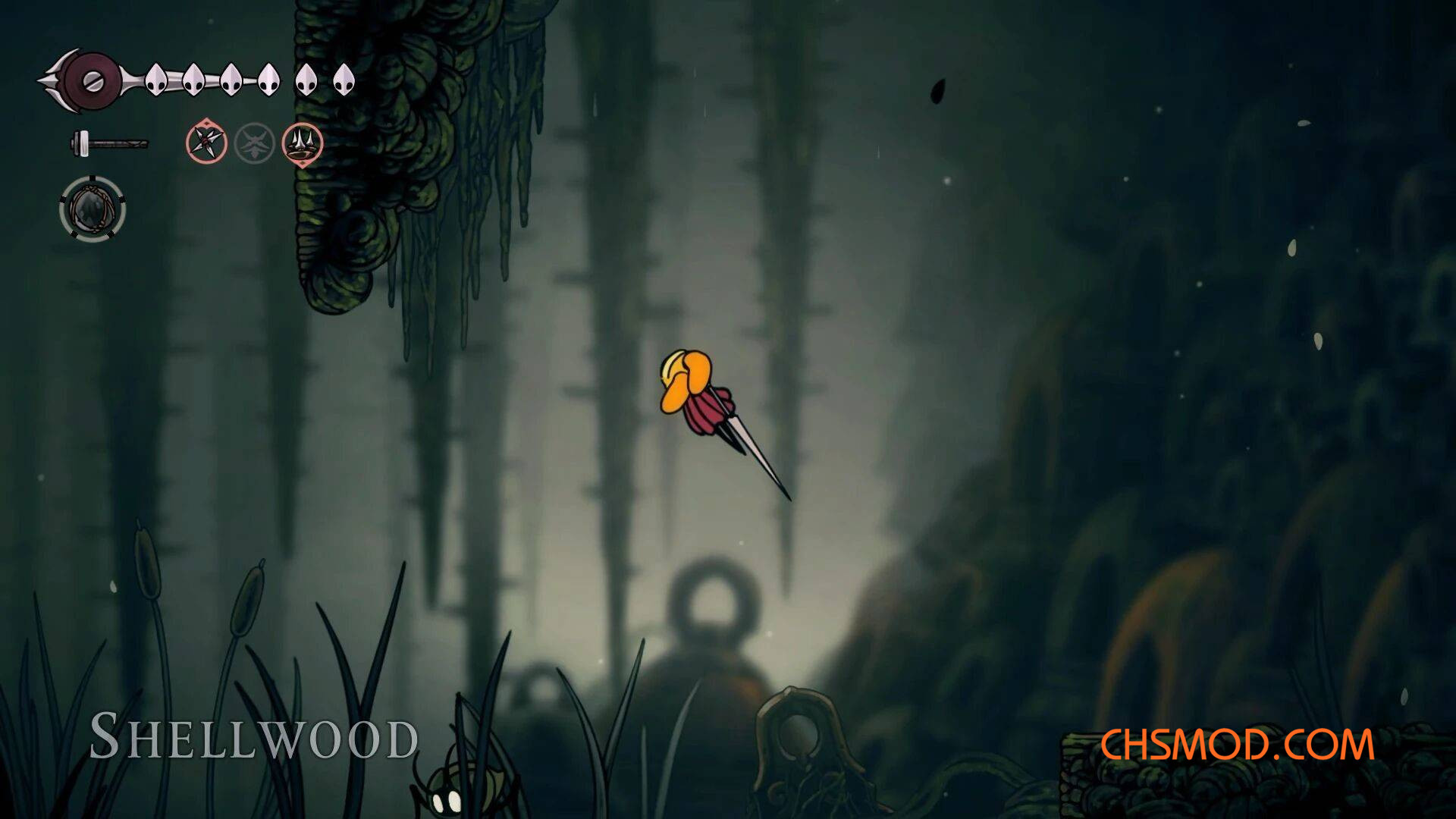 《空洞骑士：丝之歌》大黄蜂的美团骑手头盔MOD