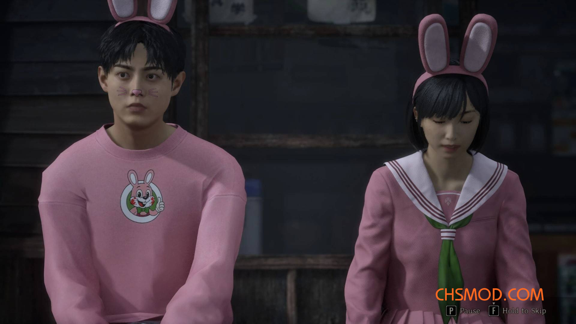 《寂静岭f》修的粉色兔耳装MOD