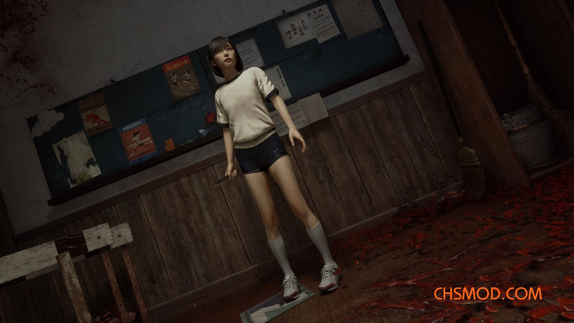 《寂静岭f》雏子的超短体操服MOD