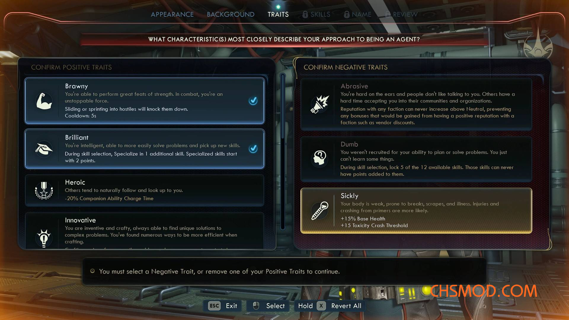 《天外世界2》更好的负面病态特性MOD