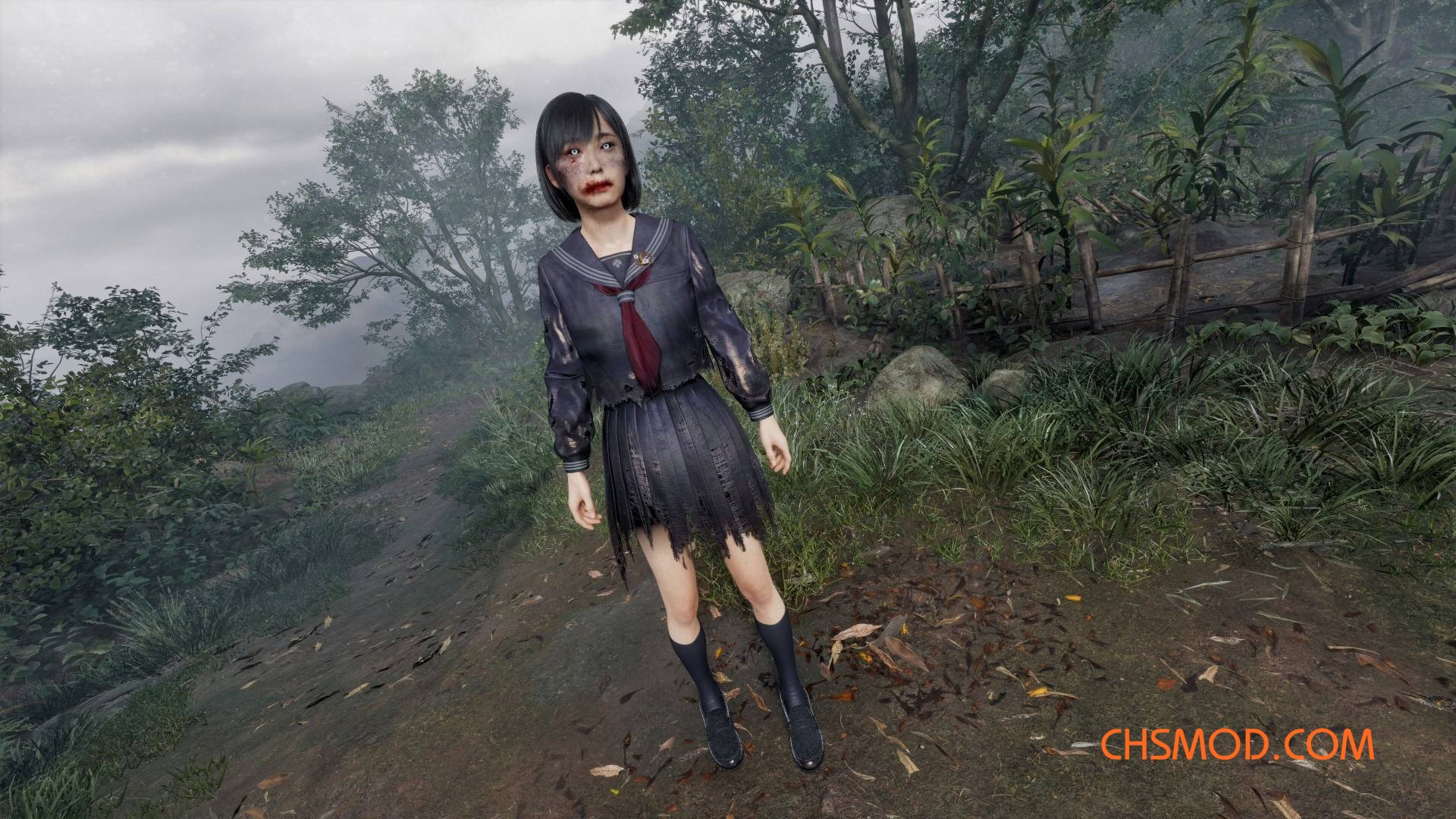 《寂静岭f》雏子的破损化JK制服MOD