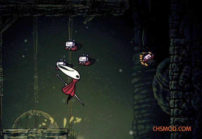 《空洞骑士：丝之歌》三角符文Tenna齿轮蜂MOD