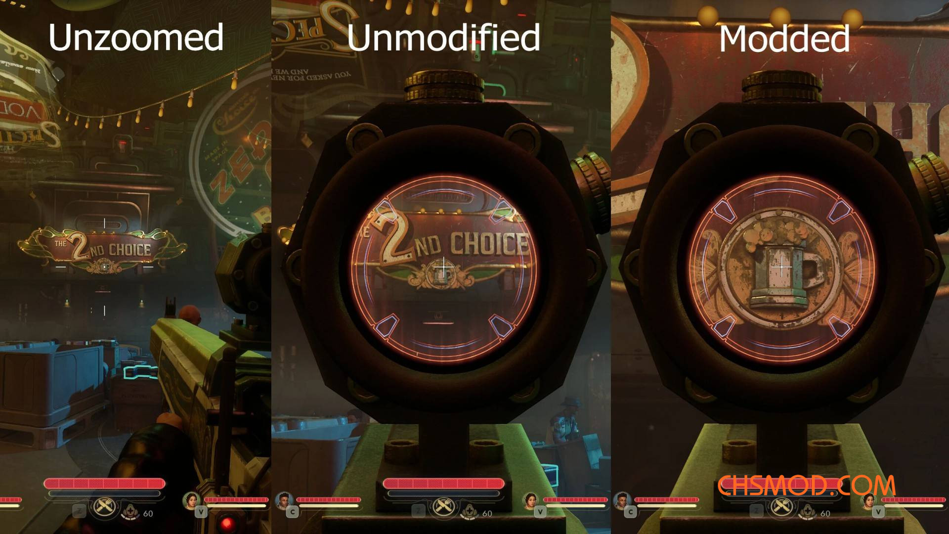 《天外世界2》更好的瞄准镜MOD