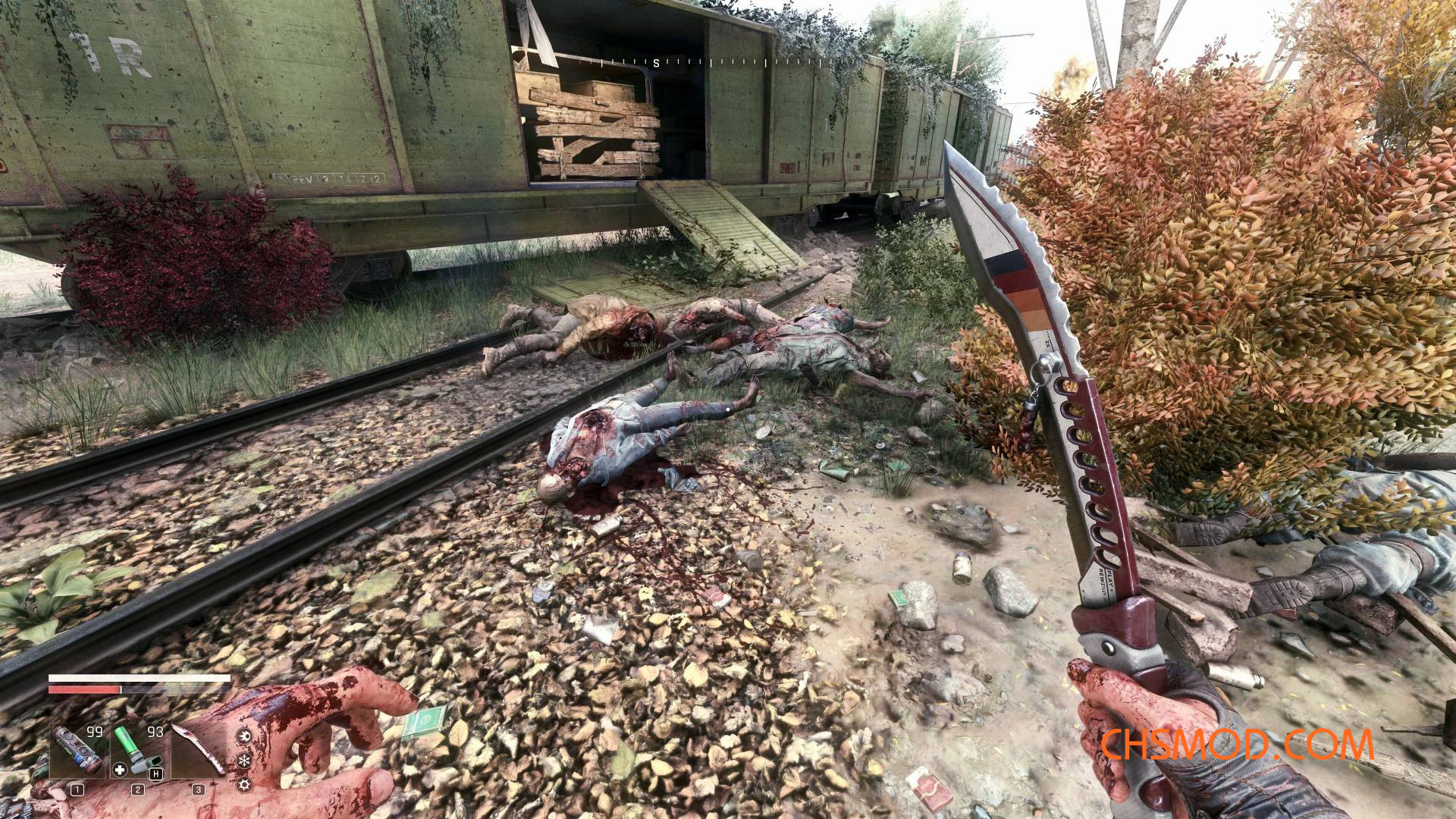 《消逝的光芒：困兽》移除武器上的血迹MOD